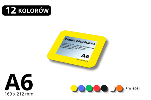 Ramka podłogowa A6 169x212 mm – okienko podłogowe do oznaczeń | SIGNA 5S
