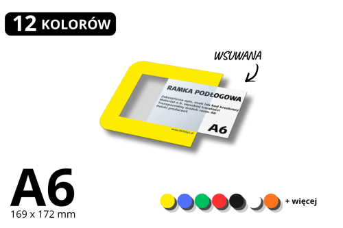 Ramka podłogowa otwarta A6 169x172 mm – okienko podłogowe wsuwane | SIGNA 5S