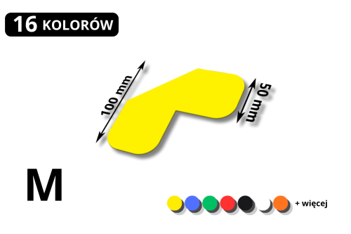 Znacznik podłogowy LX 100x100 mm – narożny z możliwością rozbudowy | SIGNA 5S