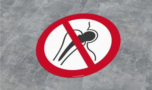 ZNZ-10 Zakaz wstępu z metalowymi implantami