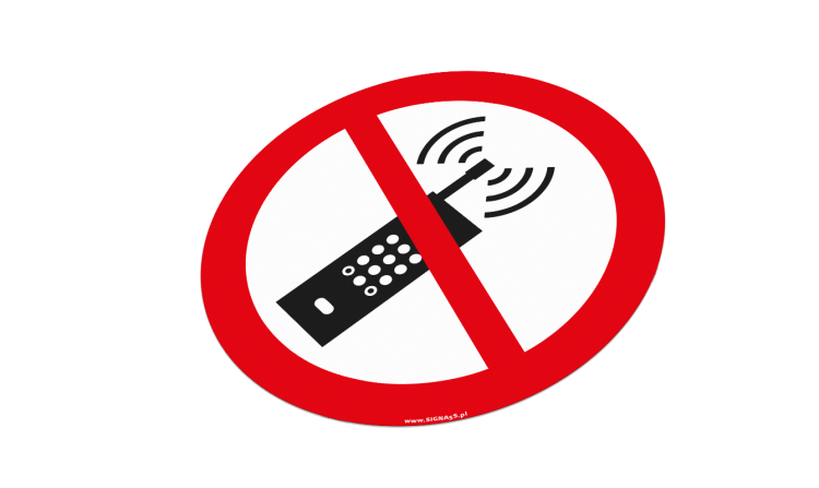 ZNZ13 Zakaz używania telefonów komórkowych