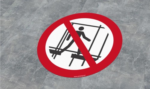 ZNZ-34 Zakaz używania niekompletnego rusztowania