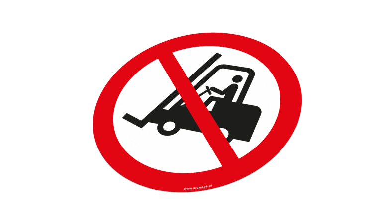 ZNZ03 Zakaz ruchu urządzeń do transportu poziomego