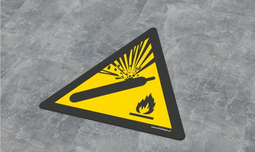 ZNO-18 Ostrzeżenie przed butlami pod ciśnieniem
