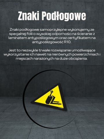 Znaki podłogowe BHP